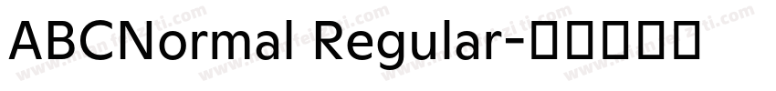 ABCNormal Regular字体转换